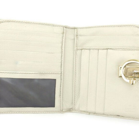 Gucci Wallet Purse Folding wallet G logos Beige Brown Woman Authentic Used Y4104 - Picture 2 of 6